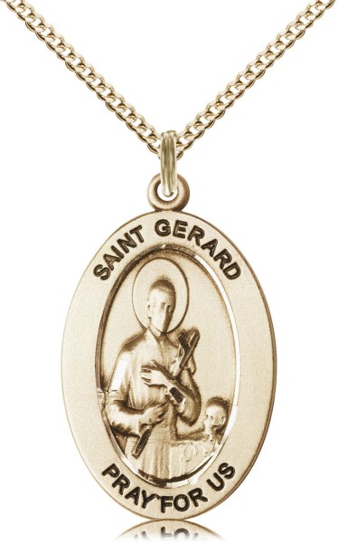 Women's St. Gerard of Expectant Mothers Necklace - Gold Filled