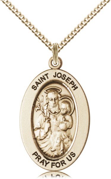 Women's St. Joseph of Fathers Necklace - Gold Filled