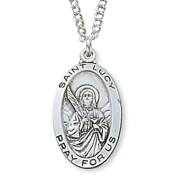 Women's St. Lucy Medal Sterling Silver - Silver