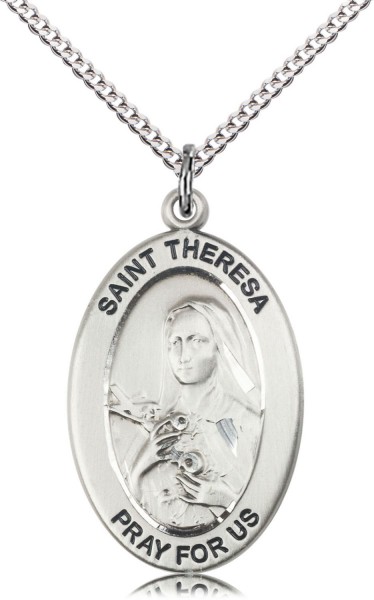 Women's St. Theresa of Foreign Missions Necklace - Sterling Silver