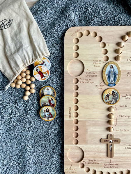 Wooden Rosary Board - Multi-Color