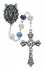 Alternating Blue and White Bead Rosary
