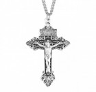 Antiqued Pardon Crucifix Necklace