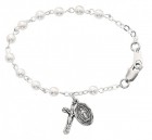 Baby Rosary Bracelet with Pearls