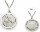 Baseball Sports Medal with Chain 3/4 inch