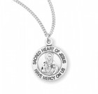 Charm Size Sacred Heart of Jesus Necklace