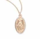 Classic Miraculous Medal in Gold Plate