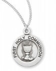 Classic Round First Communion Necklace