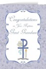 Congratulations on you Baptism Grandson Greeting Card