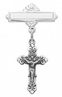 Crucifix Baby Pin - Sterling Silver