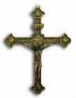 Crucifix in Antiqued Brass - 8.25 Inches