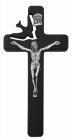 Cut Out Dove Wall Cross Black Wood 8 Inches