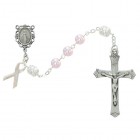 Deluxe Pink Pearl Cancer Awareness Rosary