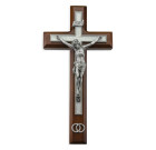 Deluxe Wedding Crucifix with Silver Rings