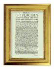Desiderata 5x7 Print in Gold-Leaf Frame