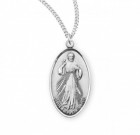 Divine Mercy Medal Sterling Silver