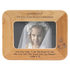 First Communion Maple Wood “Goddaughter“ Photo Frame