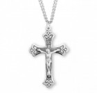 Flare Tip Antique Men's Crucifix Necklace