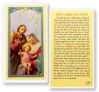 God's Child And Yours Laminated Prayer Card