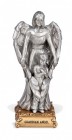 Guardian Angel with Boy Pewter Statue 4 Inch