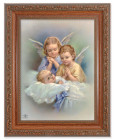Guardian Angels with Baby Boy 6x8 Print Under Glass