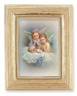 Guardian Angels with Sleeping Baby 2.5x3.5 Print Under Glass