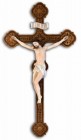 Hand Painted Bronzed Resin Wall Crucifix - 20 Inches