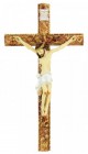 Hand Painted Tomaso Ornate Crucifix - 8 inch