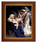 Heavenly Melody by Bouguereau 8x10 Textured Artboard Dark Walnut Frame