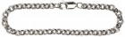 Heavy Sterling Silver Rolo Charm Bracelet