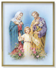 Holy Family Gold Trim Plaque - 2 Sizes