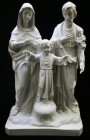 Holy Family Statue White Marble Composite - 26 inch