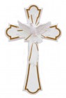Holy Spirit Confirmation Cross in White - 8 inch