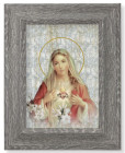 Immaculate Heart of Mary 7x9 Gray Oak Frame