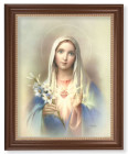 Immaculate Heart of Mary with Lily 11x14 Framed Print Artboard