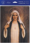 Immaculate Heart of Mary by Chambers Print - Sold in 3 Per Pack