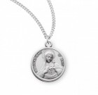 Immaculate Heart Of Mary and Sacred Heart of Jesus Medal Sterling Silver