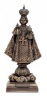 Infant of Prague Statue, Bronzed Resin - 9 inches