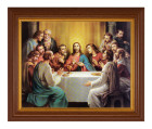 Last Supper by Bonella 8x10 Textured Artboard Dark Walnut Frame