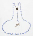 Light Sapphire Swarovski Crystal Rosary - 8mm