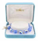 Light Sapphire Swarovski Crystal Rosary Bracelet
