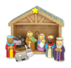 Little Drops of Water Nativity Set with Stable 9 pc set