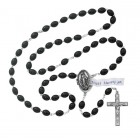 Locket Rosary in Black