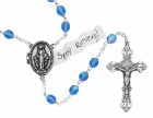 Locket Rosary in Blue