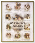 Lord's Prayer 8x10 Gold Trim Plaque