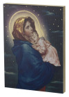 Madonna of the Streets Embossed Wood Plaque