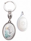 Madonna of the Streets Sterling Silver Keyring
