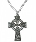 Men's Celtic Cross Pendant Sterling or Pewter