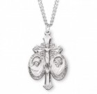 Men's Holy Family Crucifix Necklace