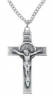Men's St. Benedict Crucifix Necklace 1.75